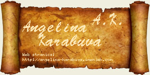 Angelina Karabuva vizit kartica